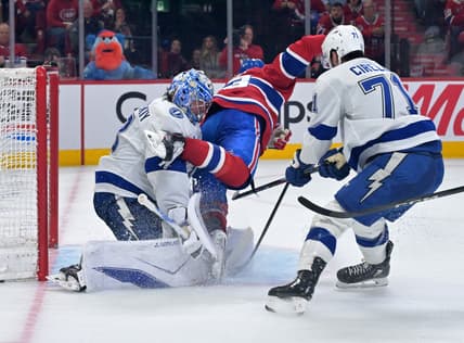 NHL: Stanley Cup Playoffs-Tampa Bay Lightning at Montreal Canadiens