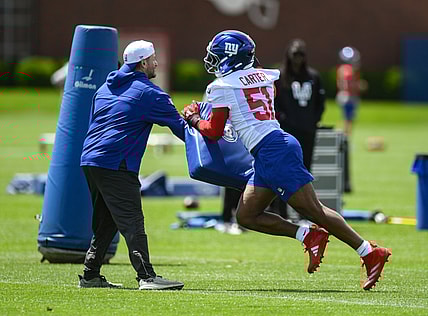 New York Giants edge rusher Abdul Carter