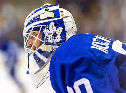 Michael Hutchinson Vegas Golden Knights (Photo- Toronto Maple Leafs via Twitter)