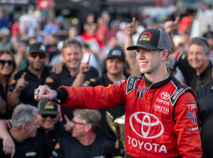 Chandler Smith celebrates after winning the 54th annual Snowball Derby at Five Flags Speedway Sunday, December 5, 2021.

Snowball Derby 30