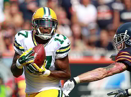Green Bay Packers wide receiver Davante Adams (17) hauls in a touchdown pass that was call back due to a holding penalty  during the 3rd quarter of their 38-17 win Sunday, September 28, 2014 at Soldier Field in Chicago.

Mjs Packers29 10097 De Sisti Sisti