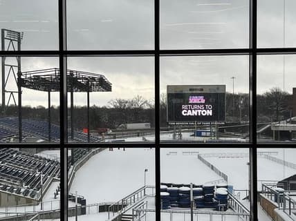 The USFL announced Wednesday that it will be playing the league championship again at Tom Benson Hall of Fame Stadium at the Hall of Fame Village in Canton. The Pittsburgh and New Jersey franchises also will play home games at Tom Benson.

Usfl New