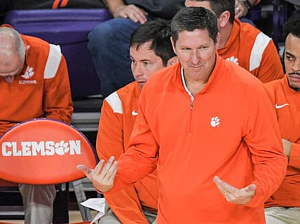 Clemson Head Coach Brad Brownell during the second half at Littlejohn Coliseum Friday, December 2, 2022.

Clemson Basketball Vs Wake Forest University Acc