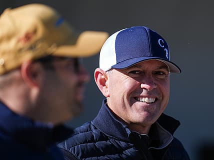 Trainer Chad Brown heads to the track at Churchill Downs during Kentucky Derby week. Brown has 2026 Kentucky Derby contender