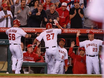 2014 Los Angeles Angels of Anaheim with Taylor Blake Ward