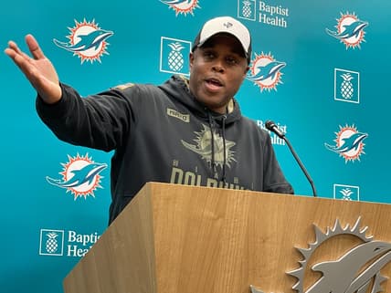 Miami Dolphins general manager Chris Grier