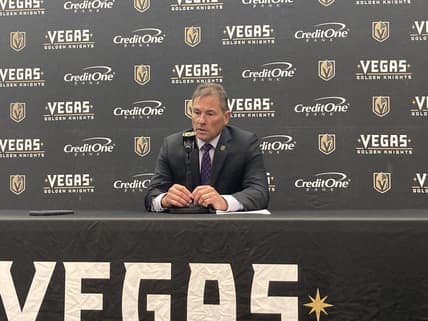Bruce Cassidy, Vegas Golden Knights head coach (Photo- Owen Krepps, Vegas Hockey Now)