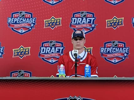 Juraj Slafkovsky, Montreal Canadiens first overall pick 2022 NHL Draft (Photo- Montreal Hockey Now)