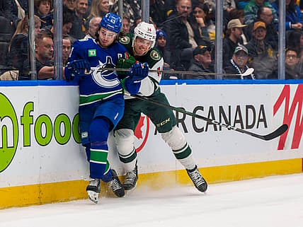 NHL: Minnesota Wild at Vancouver Canucks