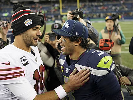 Russell Wilson Jimmy Garoppolo NFL Playoffs