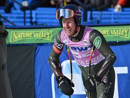 Dec 6, 2019; Avon, CO, USA; Ted Ligety in the finish area during the Super G of the Birds of Prey FIS Ski World Cup at Beaver Creek. Mandatory Credit: Michael Madrid-USA TODAY Sports