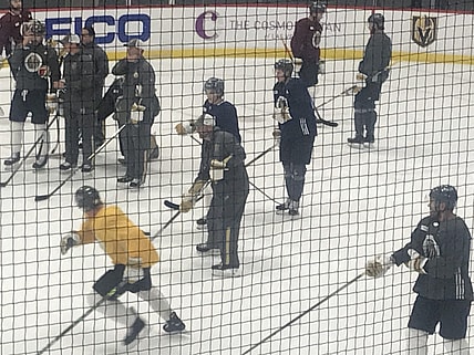 Vegas Golden Knights training camp drill
