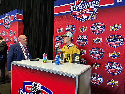 Vegas Golden Knights Draft Matyas Sapovaliv (Photo- Vegas Golden Knights via Twitter)