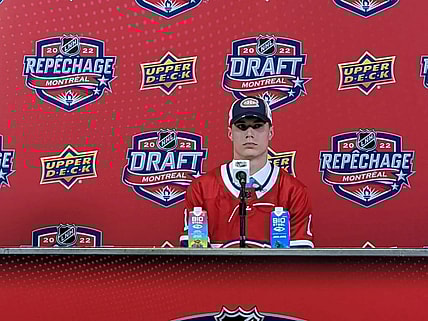 Juraj Slafkovsky, Montreal Canadiens first overall pick 2022 NHL Draft (Photo- Montreal Hockey Now)