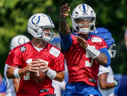 Anthony Richardson and Daniel Jones