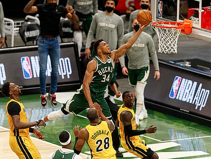 NBA: Playoffs-Miami Heat at Milwaukee Bucks: Giannis Antetokounmpo