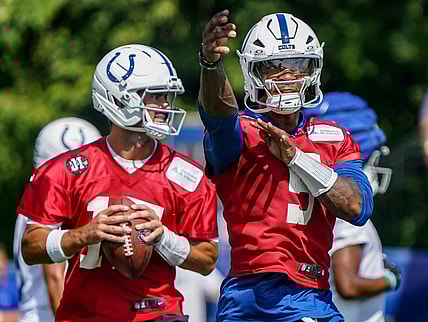 Anthony Richardson and Daniel Jones