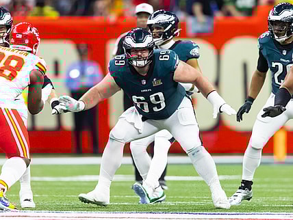 Philadelphia Eagles left guard Landon Dickerson