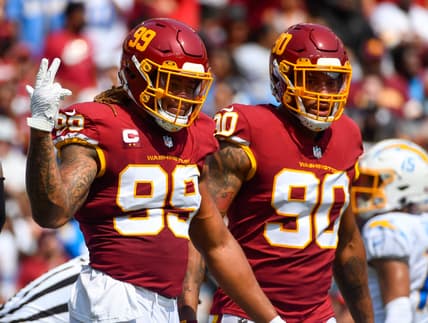 Washington Commanders' Chase Young and Montez Sweat