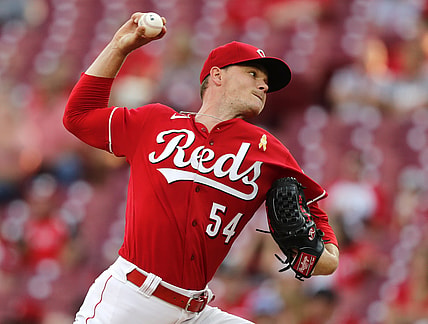 Sep 1, 2021; Cincinnati, Ohio, USA; Cincinnati Reds starting pitcher Sonny Gray (54) throws a pitch against the St. Louis Cardinals during the first inning in game two of a doubleheader at Great American Ball Park.  Mandatory Credit: David Kohl-USA TODAY Sports