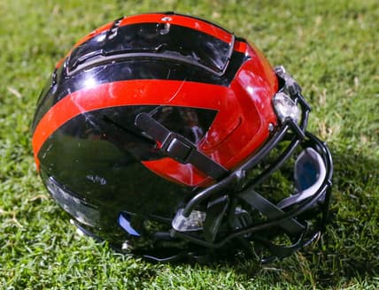 Red Lion Christian football helmet