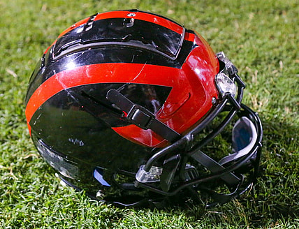 Red Lion Christian football helmet