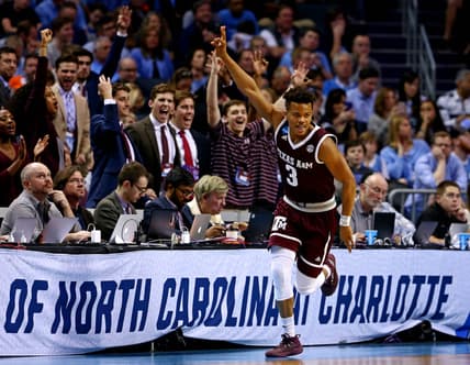 Texas A&M guard Admon Gilder during the NCAA Tournament