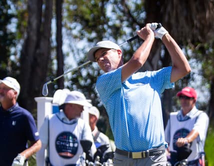 Steven Alker hits the ball during the Chubb Classic's final round on Sunday, Feb. 20, 2022 at the Tibur  n Golf Club in Naples, Fla.

Ndn 20120430 Chubb Classic Final Round 0384
