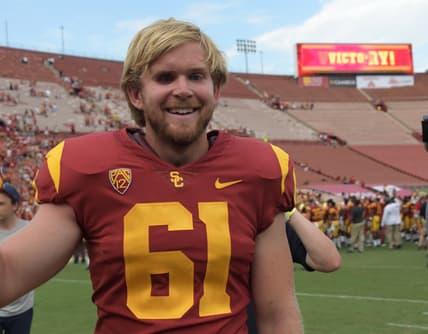 USC long-snapper Jake Olson