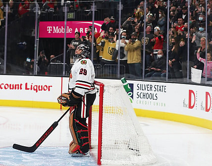 Marc-Andre Fleury return to Vegas Golden Knights (Photo- Chicago Blackhawks via Twitter)
