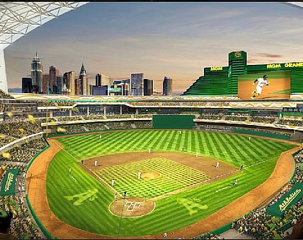 Oakland Athletics stadium renderings in Las Vegas
