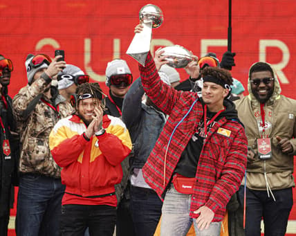 Kansas City Chiefs Patrick Mahomes Super Bowl Lombardi Trophy