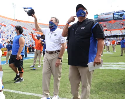 Florida Gators HC Dan Mullen at 'The Swamp'