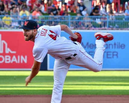 Boston Red Sox ace Chris Sale takes the pitcher's mound at Polar Park for a rehab start for the WooSox on Wednesday.

Spt Woosox Sale6 0707