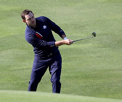 USA golfer Patrick Cantlay hits a shot from the fairway on the 10th hole during the 43rd Ryder Cup at Whistling Straits, in Haven, Wis. on Saturday, Sept. 25, 2021. -  Photo by Mike De Sisti / Milwaukee Journal Sentinel via USA TODAY NETWORK

Ryder Ryder26 06811
