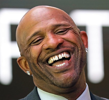 Former Cleveland Indians pitcher CC Sabathia laughs as he chats with guests before the 22nd Greater Cleveland Sports Awards at Rocket Mortgage FieldHouse on Wednesday.

Clesportsawards 13