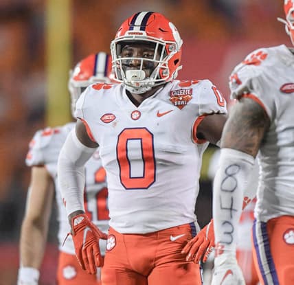 Clemson linebacker Barrett Carter (0) during the third quarter of the 2021 Cheez-It Bowl at Camping World Stadium in Orlando, Florida Wednesday, December 29, 2021.

Ncaa Football Cheez It Bowl Iowa State Vs Clemson