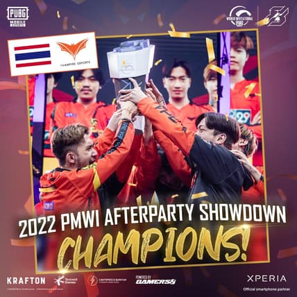Vampire Esports won the PUBG Afterparty Showdown.