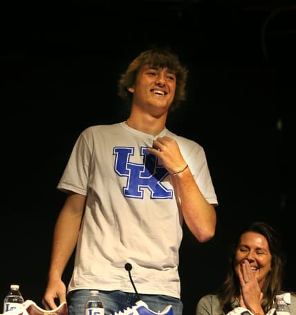 Cutter Boley selected the University of Kentucky as the school he will play football.May 18, 2023