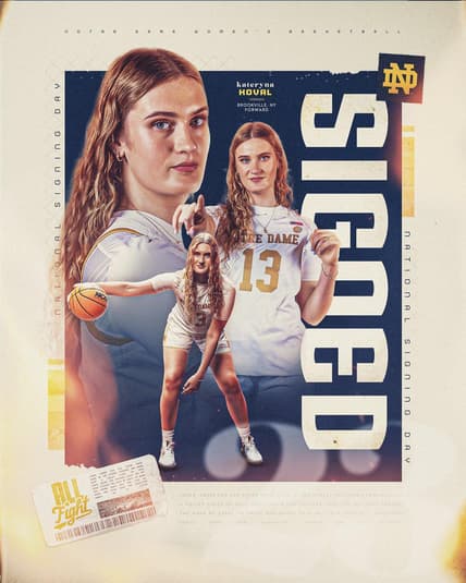 Kate Koval has signed with Notre Dame.