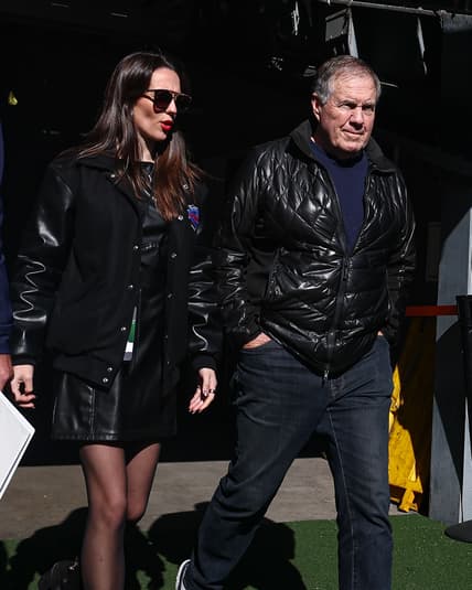 NCAA Football: Notre Dame at Navy, Jordon Hudson Bill Belichick