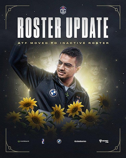 Ammar "ATF" Al-Assaf’s has been moved to OG's inactive roster and is allowed to seek other opportunities.