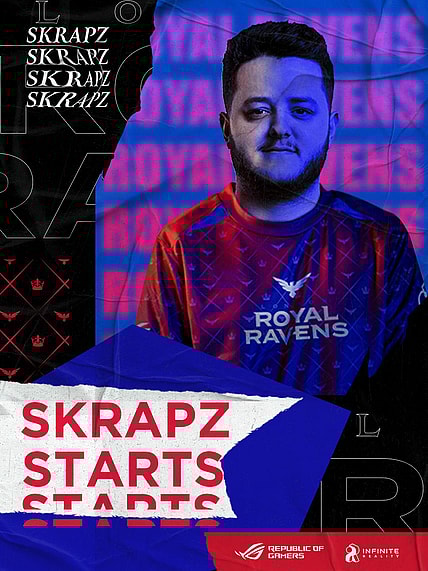 The London Royal Ravens announced that skrapz will join the starting lineup for the 2023 Call of Duty League season.