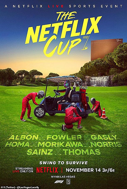 The Netflix Cup will take place Nov. 14 at the Wynn Golf Club in Las Vegas.