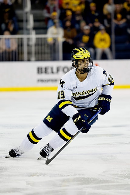 NCAA Hockey: Penn State at Michigan, montreal canadiens prospect michael hage