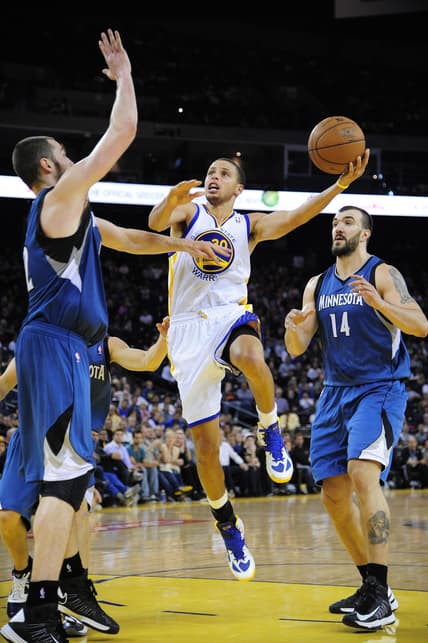 Kevin Love and Stephen Curr