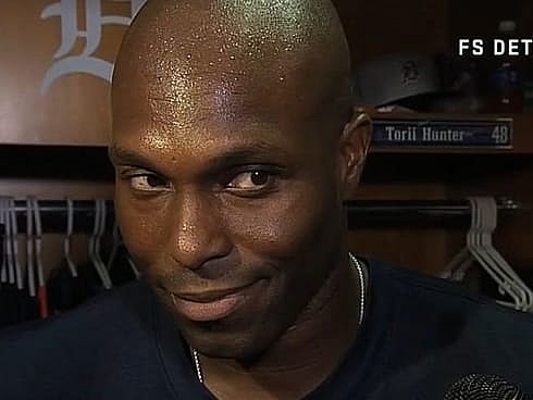 Torii Hunter - no cramping that style. Photo: gannett-cdn.com