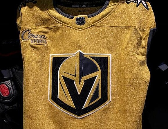 Vegas Golden Knights Circa Sports jersey patch (Photo- Vegas Golden Knights via YouTube)