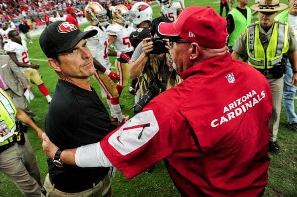 Courtesy of SB Nation: Harbaugh's frustration if justified, but he should look in the mirror here.