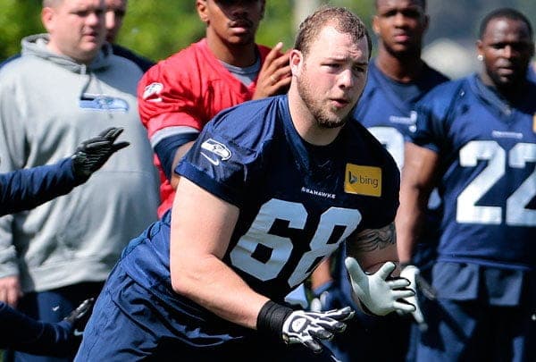 Courtesy of Seahawks.com: Britt is going to have his hands full Week 1. 